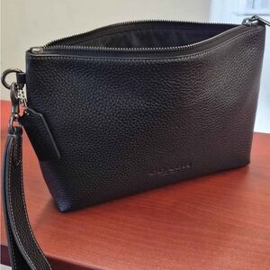 Coach pebbled leather pouch